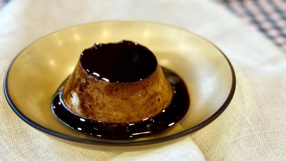 flan yang dirancang untuk diet sangat rendah lemak